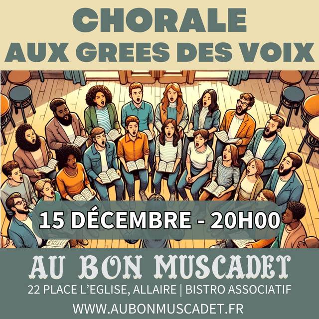 Affiche : Chorale, 15 décembre 2023