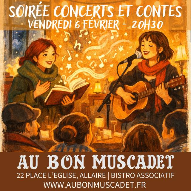 Affiche : Concerts et contes, 6 février 2026