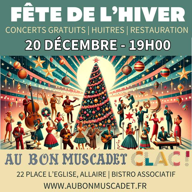 Affiche : Fête de l'hiver, 20 décembre 2024