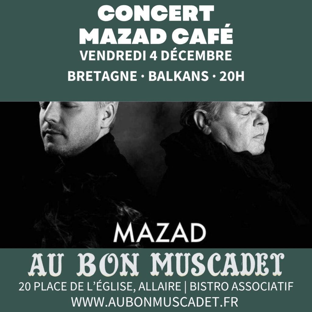 Affiche : Mazad Café — Bretagne & Balkans