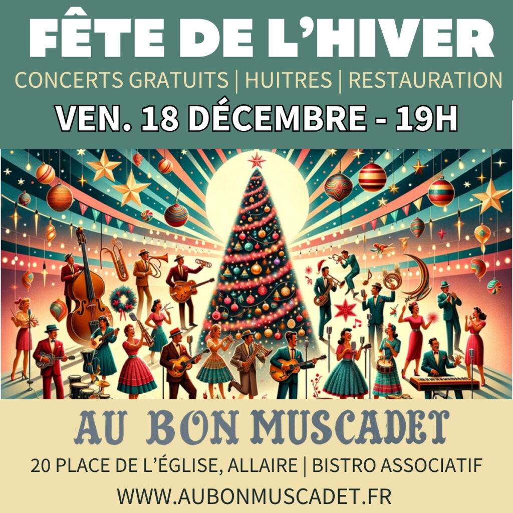 Affiche : Fête de l’hiver — apéro chanté & concert